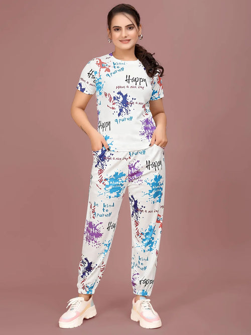 Women's NightSuit Happy