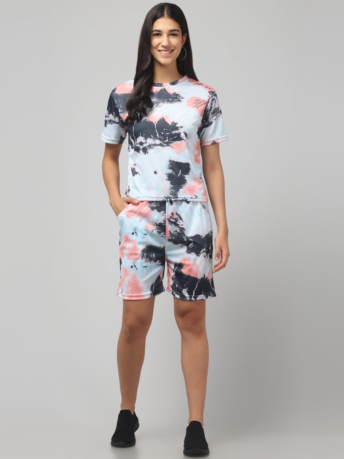 Pastel Cloud Night Shorts Set